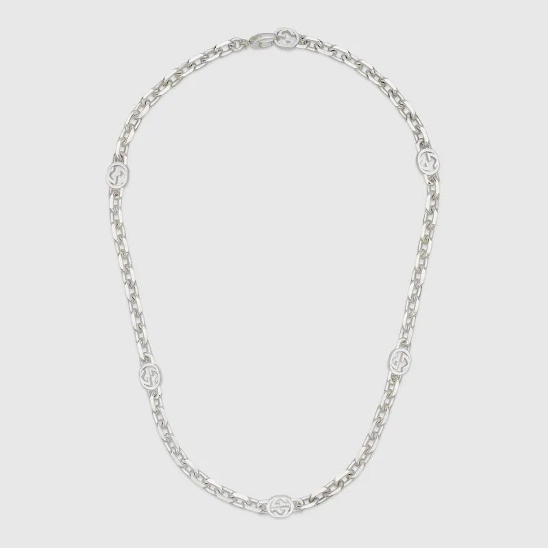 Double G Interlocking G Chain Necklace