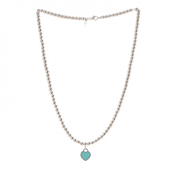 18K Return to Tiffany Heart Tag Bead Necklace