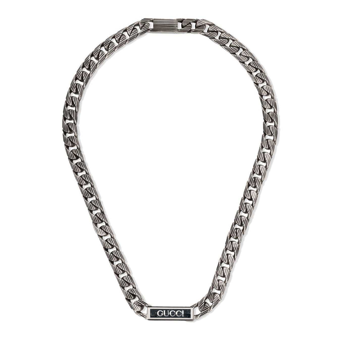 Double G Logo Enamel Chain Necklace