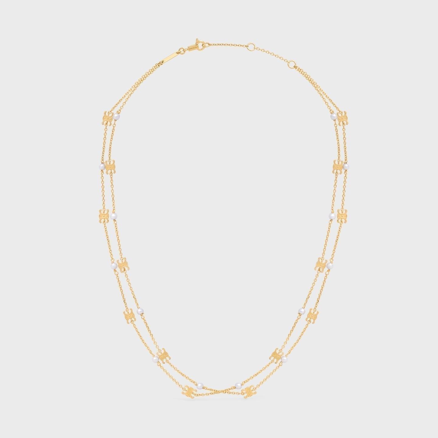 18K Triomphe Pearl Double Necklace
