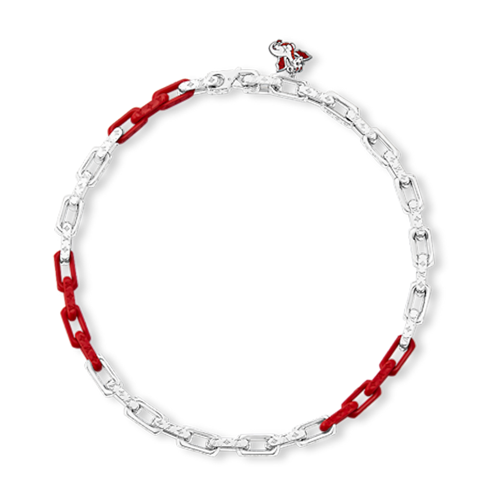 18K Louis Dargon Monogram Chain Necklace