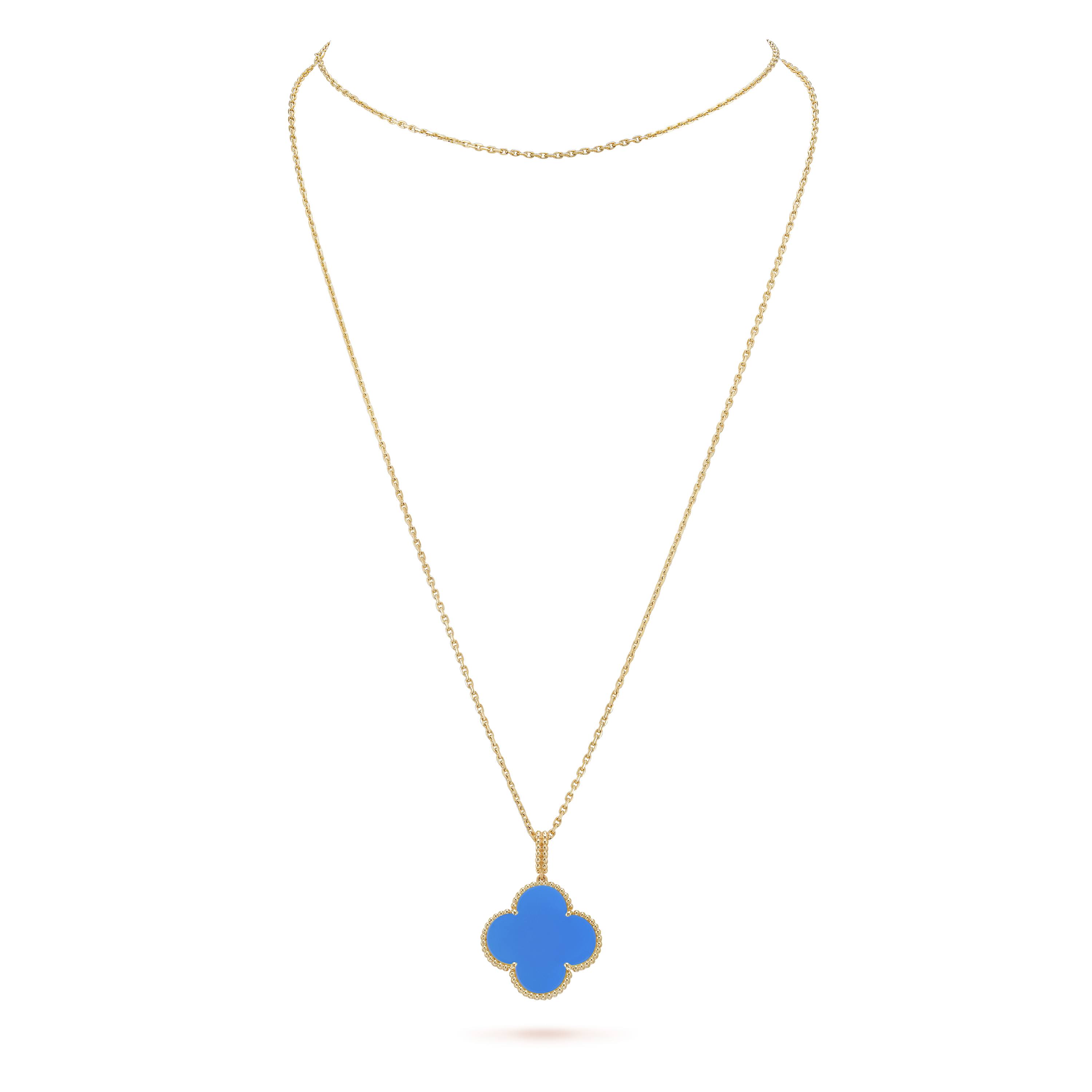 18K Magic Alhambra Agate Clover Necklace