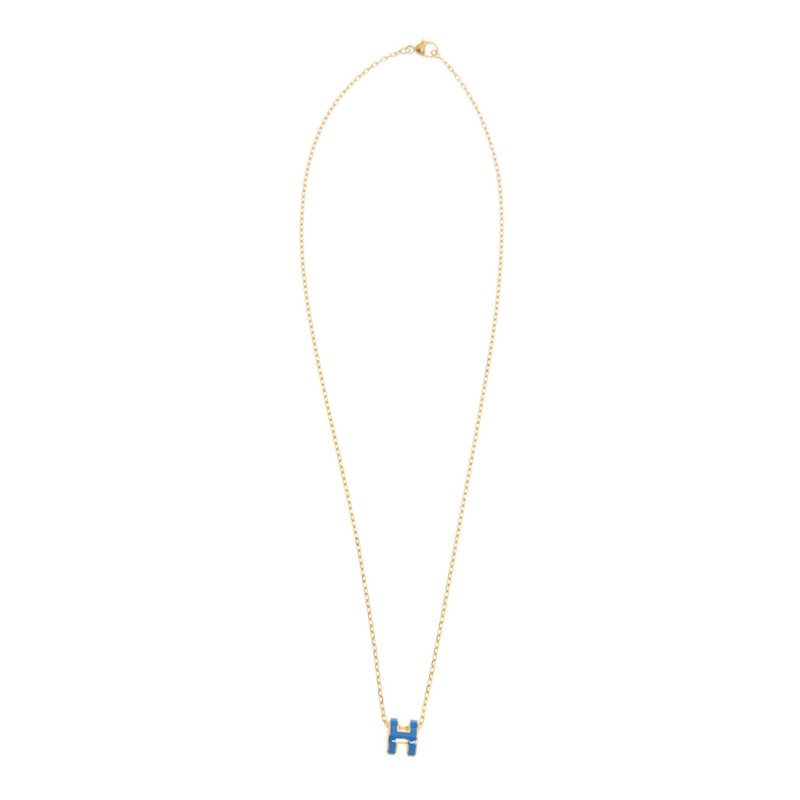 18K Mini Pop H Blue Necklace