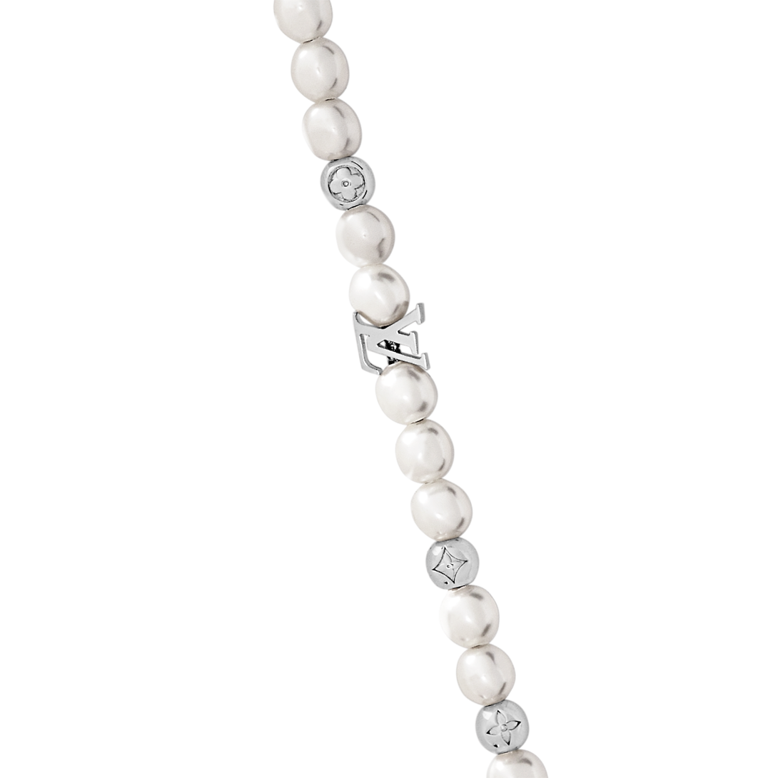 18K Louis Monogram Pearls Necklace