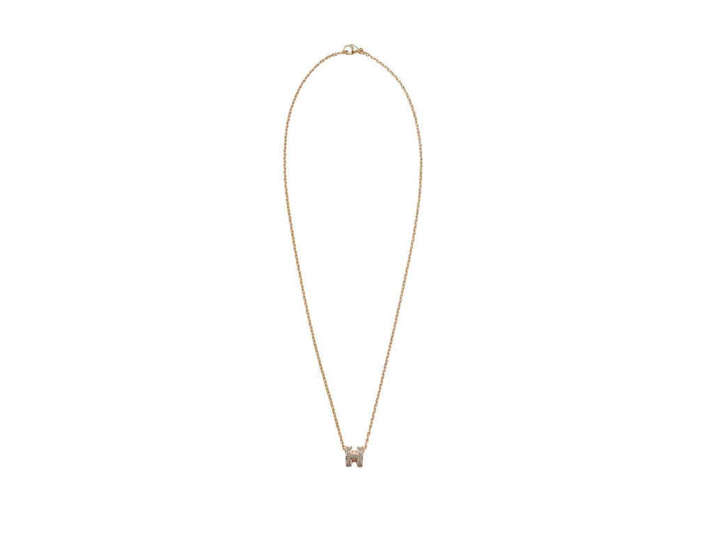 18K Mini Pop H Grey Necklace