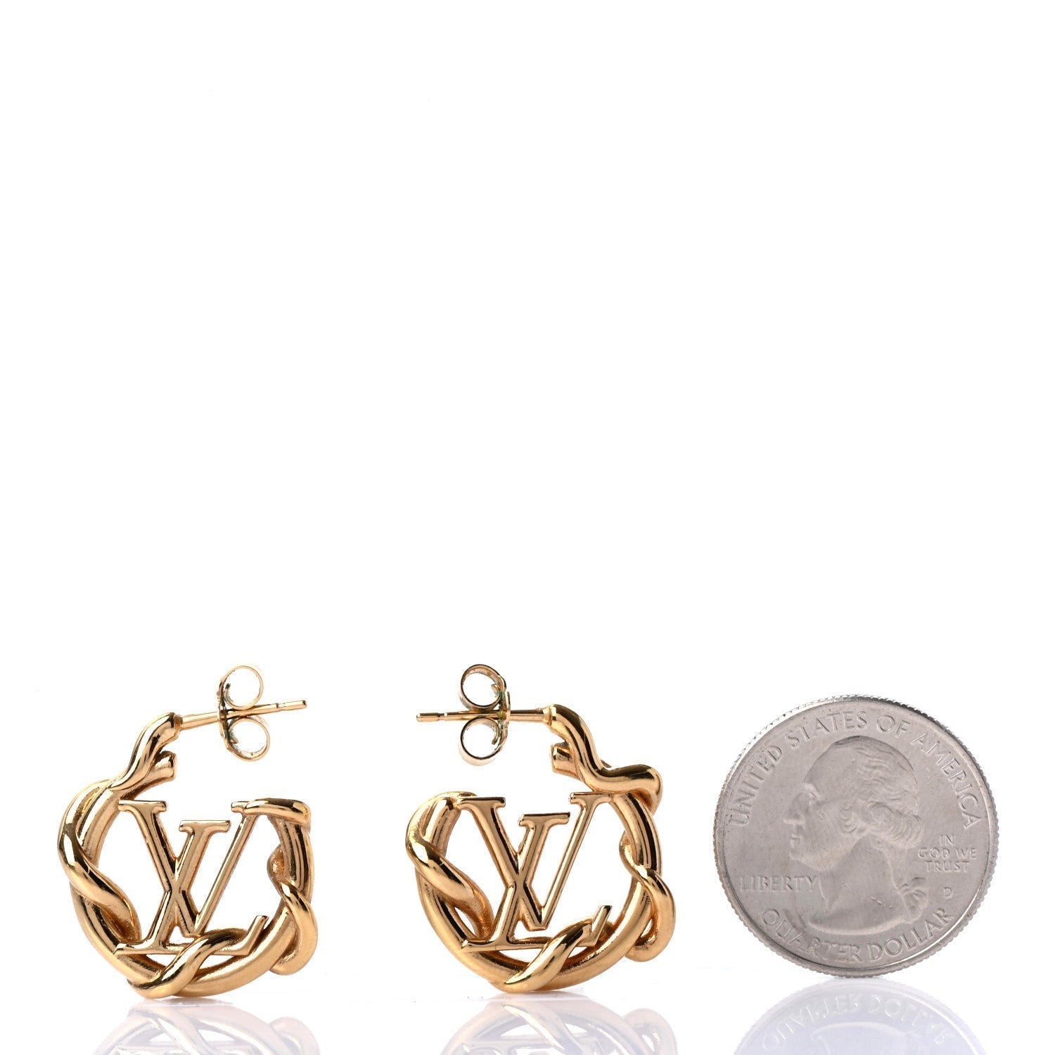 18k Louis Garden Louise Hoop Earrings