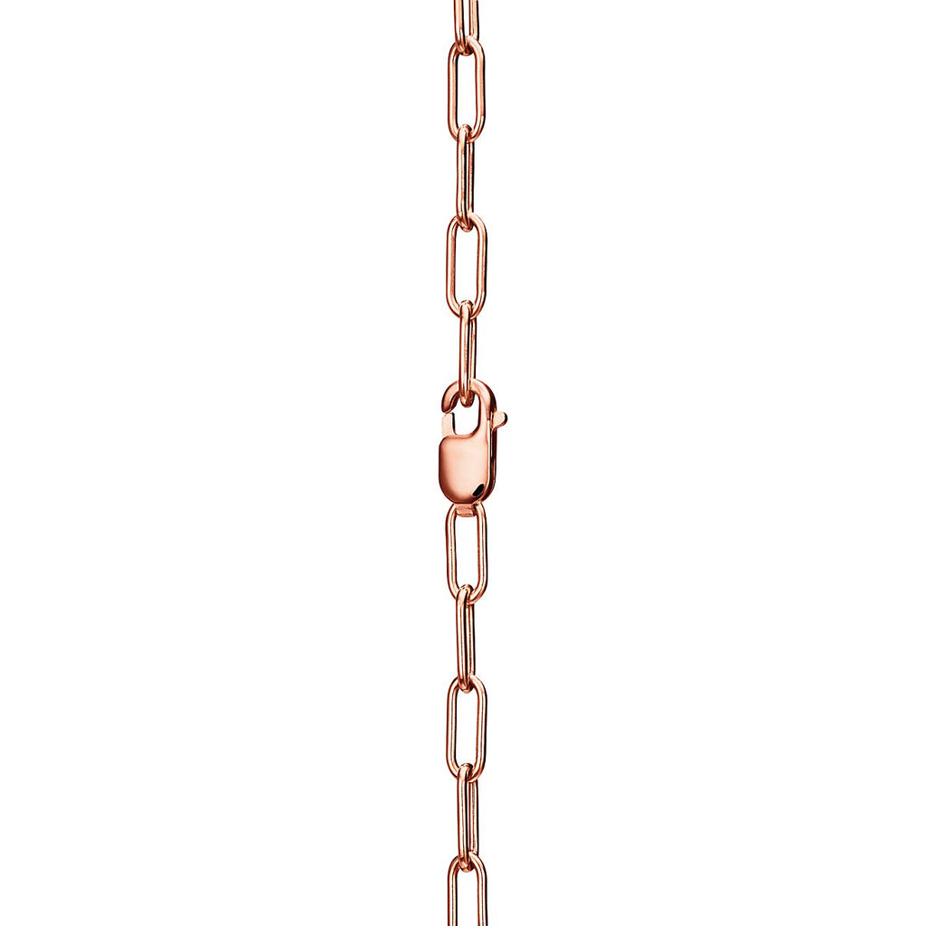 18K T Lock Pendant Pave Diamonds Necklace