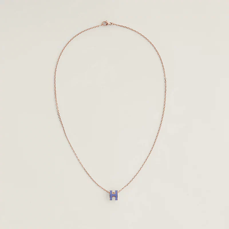 18K Mini Pop H Purple Necklace
