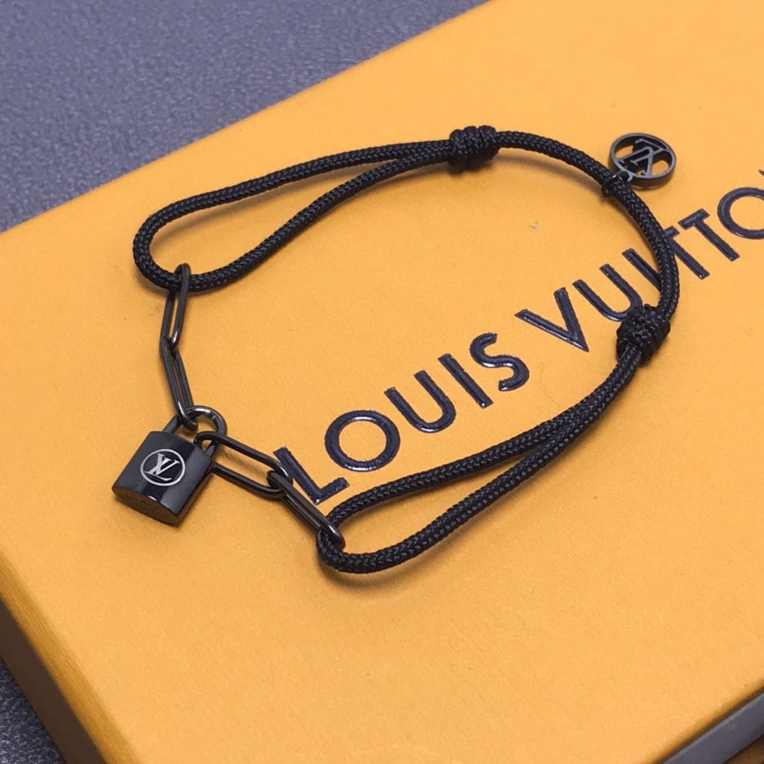 Louis Silver Lockit Titanium Bracelet