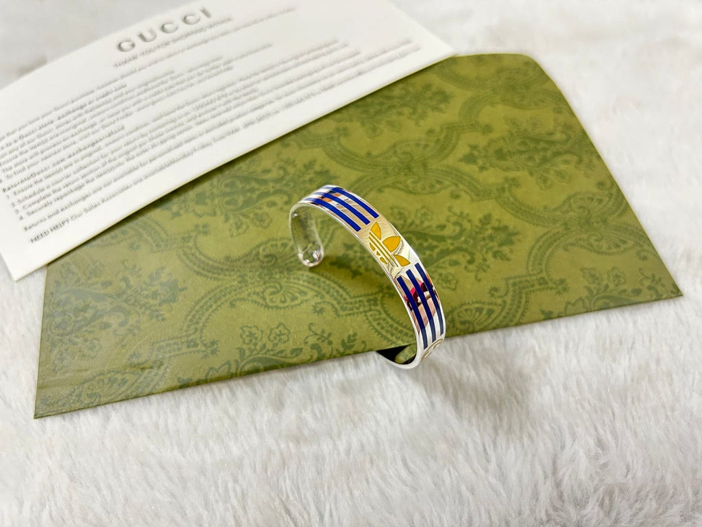 GG x Adidas Cuff Blue Bracelet