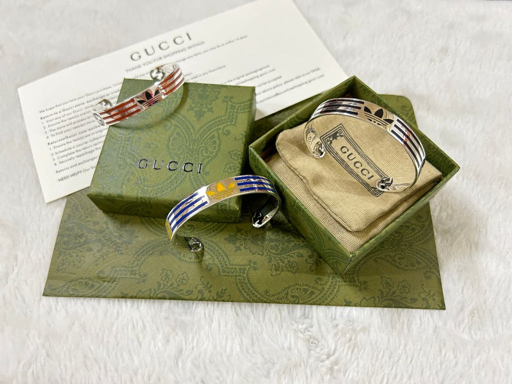 GG x Adidas Cuff Blue Bracelet