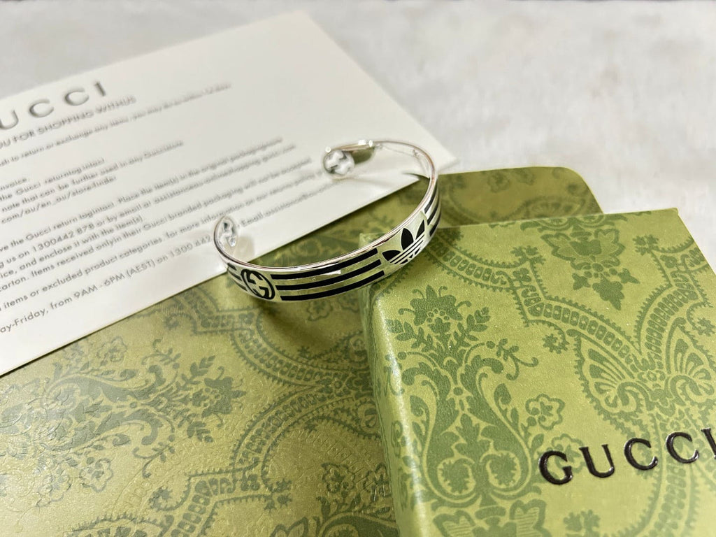 GG x Adidas Cuff Black Bracelet