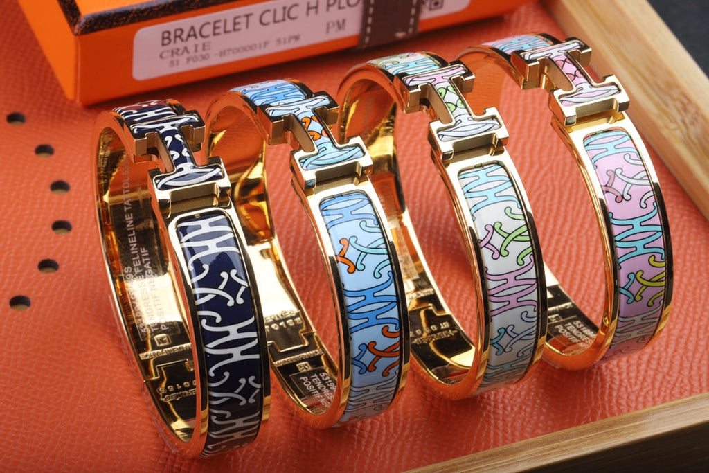 18K Clic H H Lift Pink Bracelet