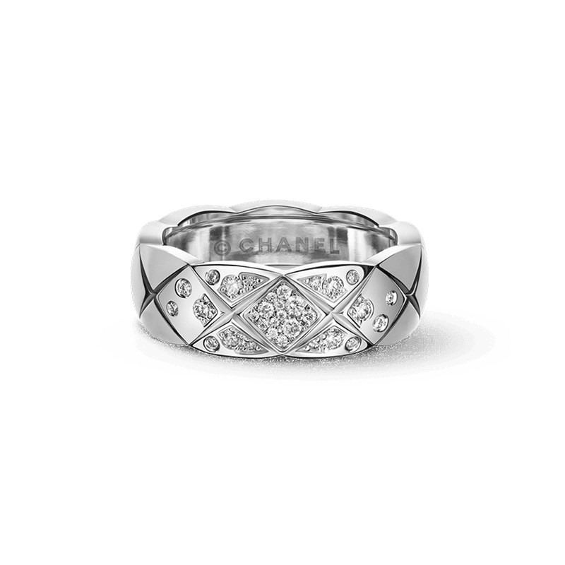 18K White Gold CC Coco Crush Diamonds Ring
