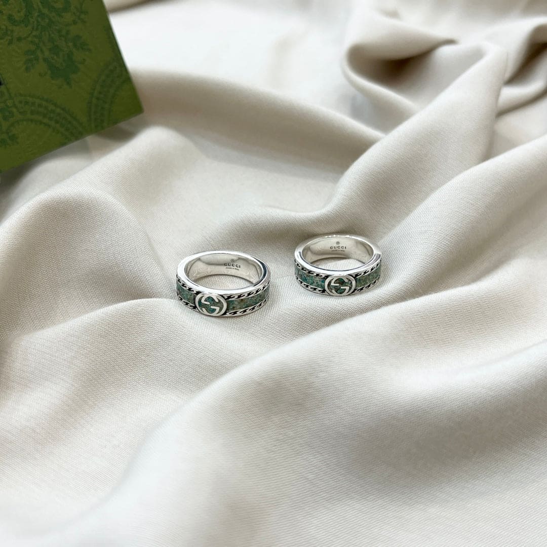 GG Interlocking G Turquoise Ring