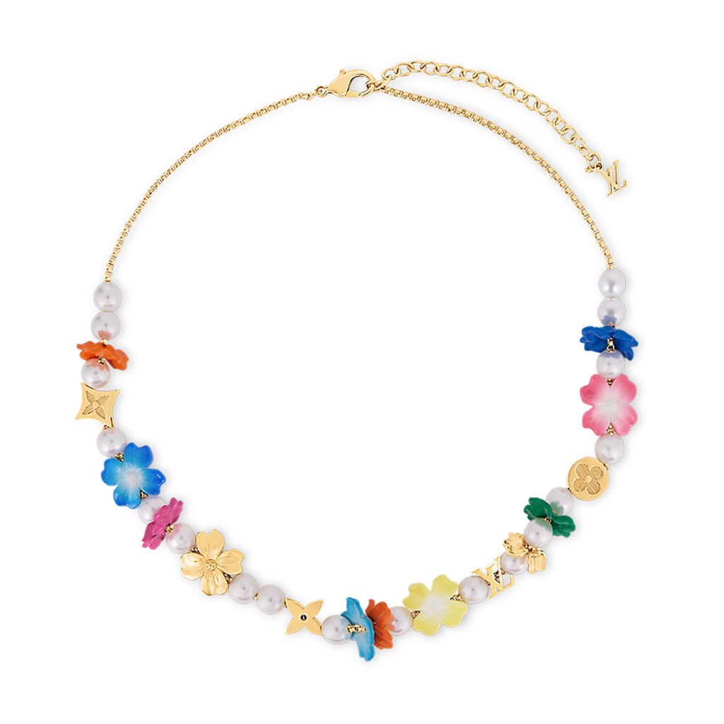 18K Louis Surfin' Flower Necklace