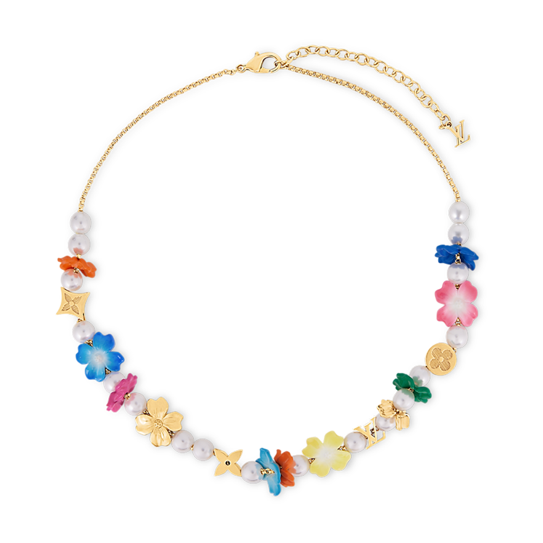 18K Louis Surfin' Flower Necklace