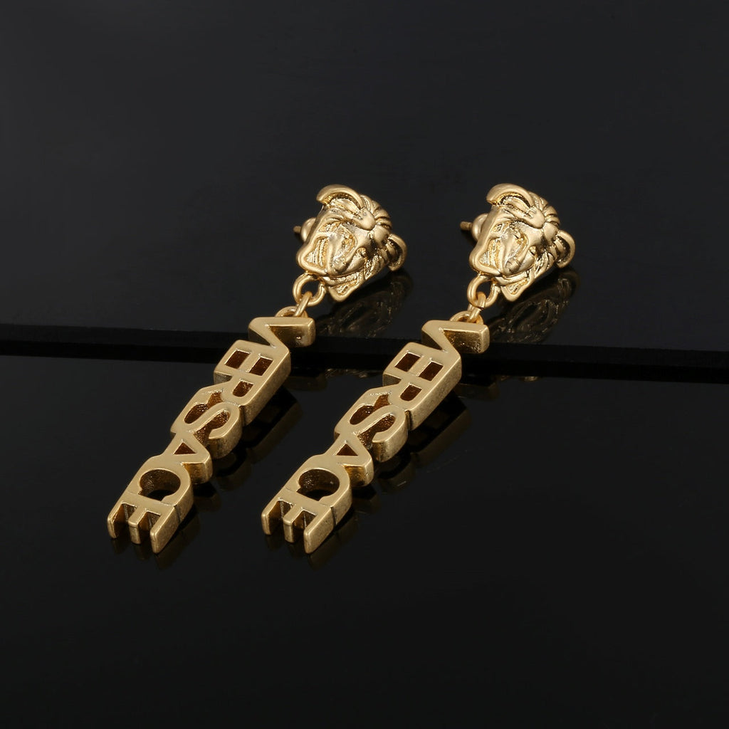18K Medusa Earrings