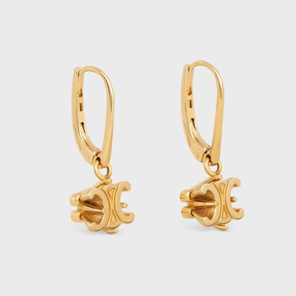 18K Triomphe Solitaire Earrings