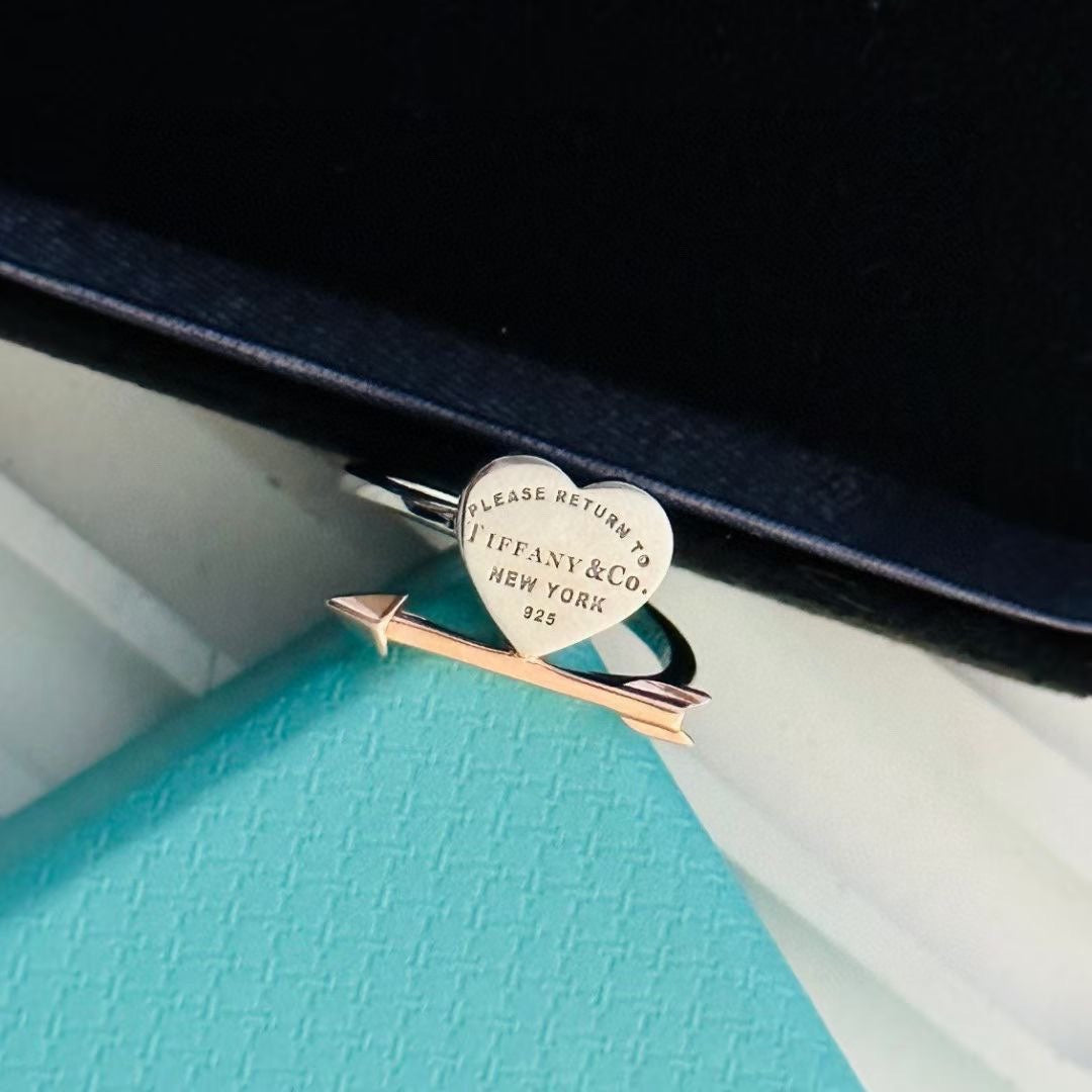 18K Return to Tiffany Lovestruck Heart Tag Ring