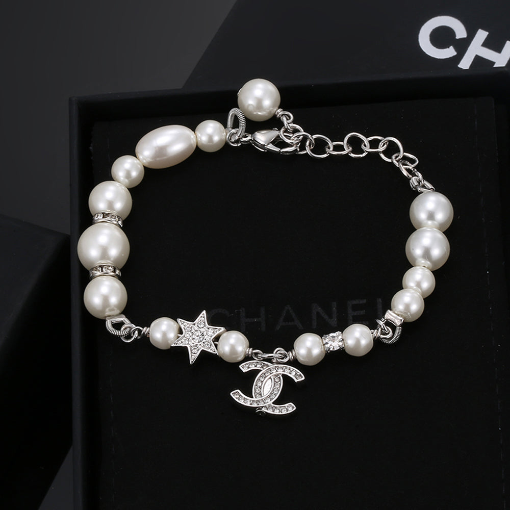 18K CC Pearls Chain Bracelet