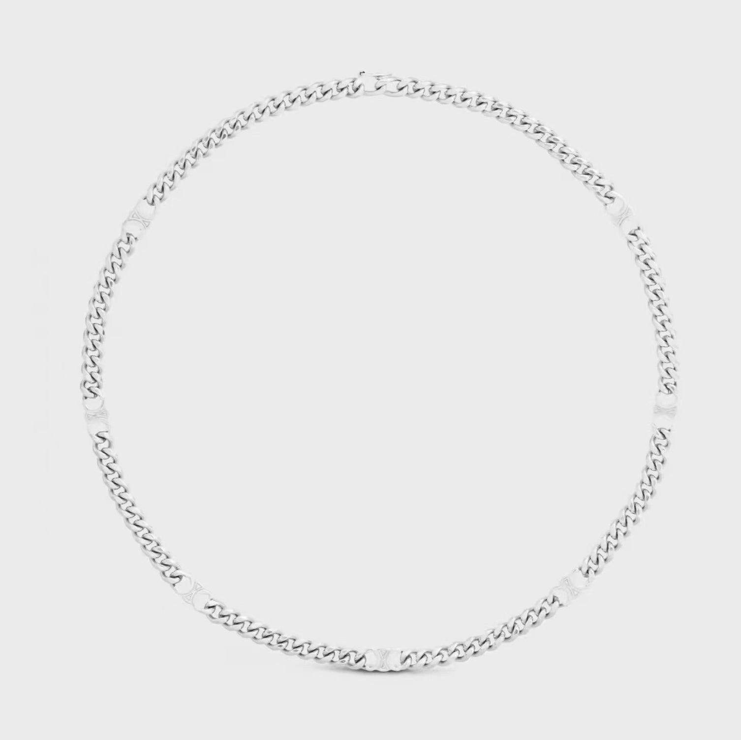 18K Triomphe Gourmette Chain Necklace