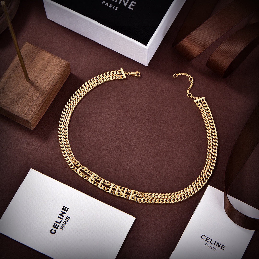 18K Triomphe Gourmette Necklace