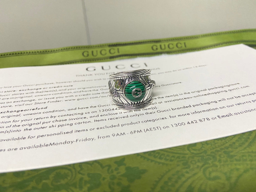 Double G Garden Snake Interlocking G Ring