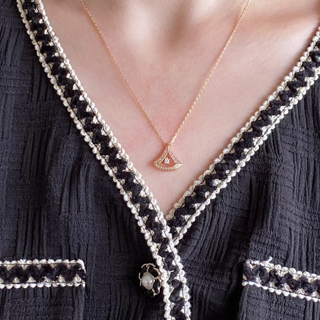 18K Divas' Dream Pave Diamond Openwork Necklace