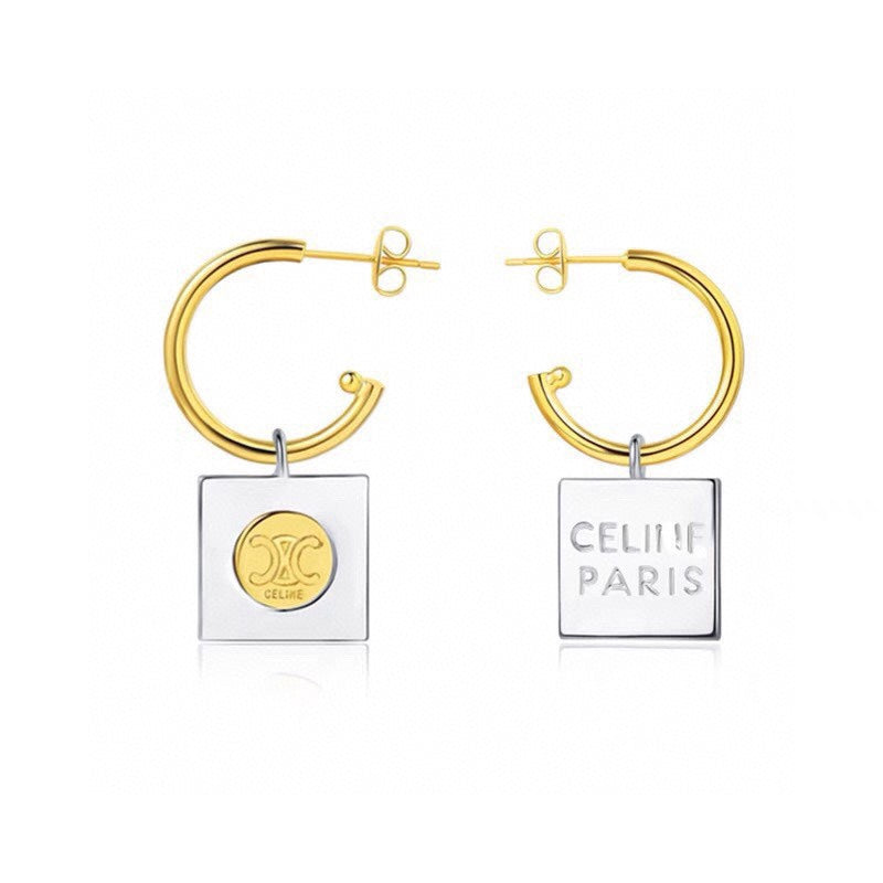 18K Triomphe Hoops Earrings