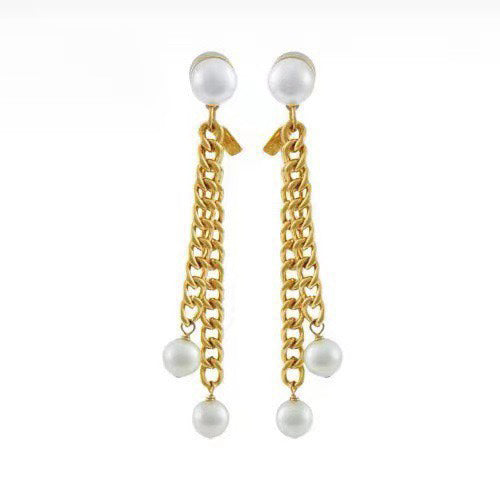 18K Triomphe Long Earrings