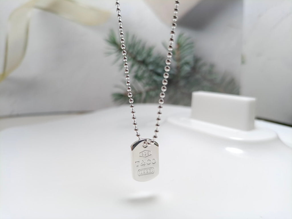 18K T 1837 Tag Pendant Necklace