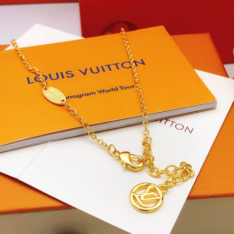 18K Louis Iconic Red Logo Necklace