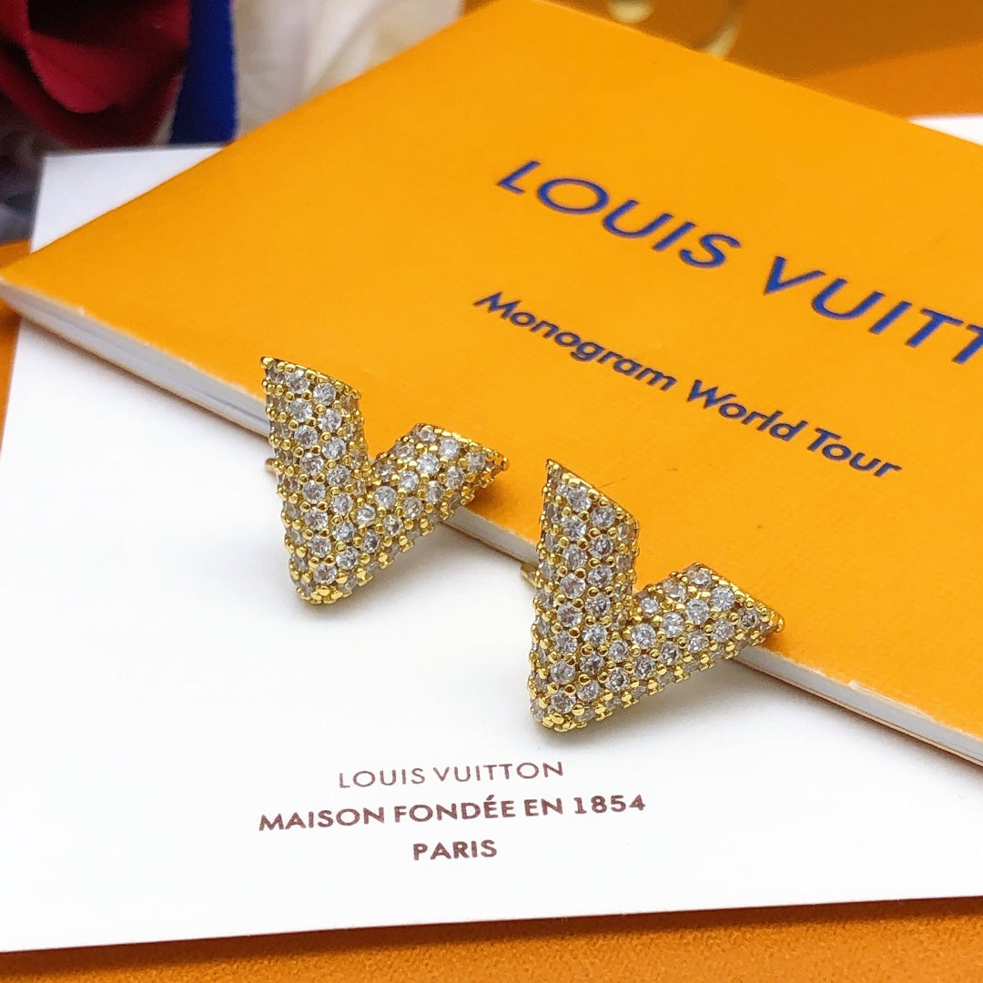 18K Louis Diamonds Earrings