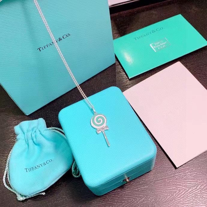 18K T Lollipop Charm Chain Necklace