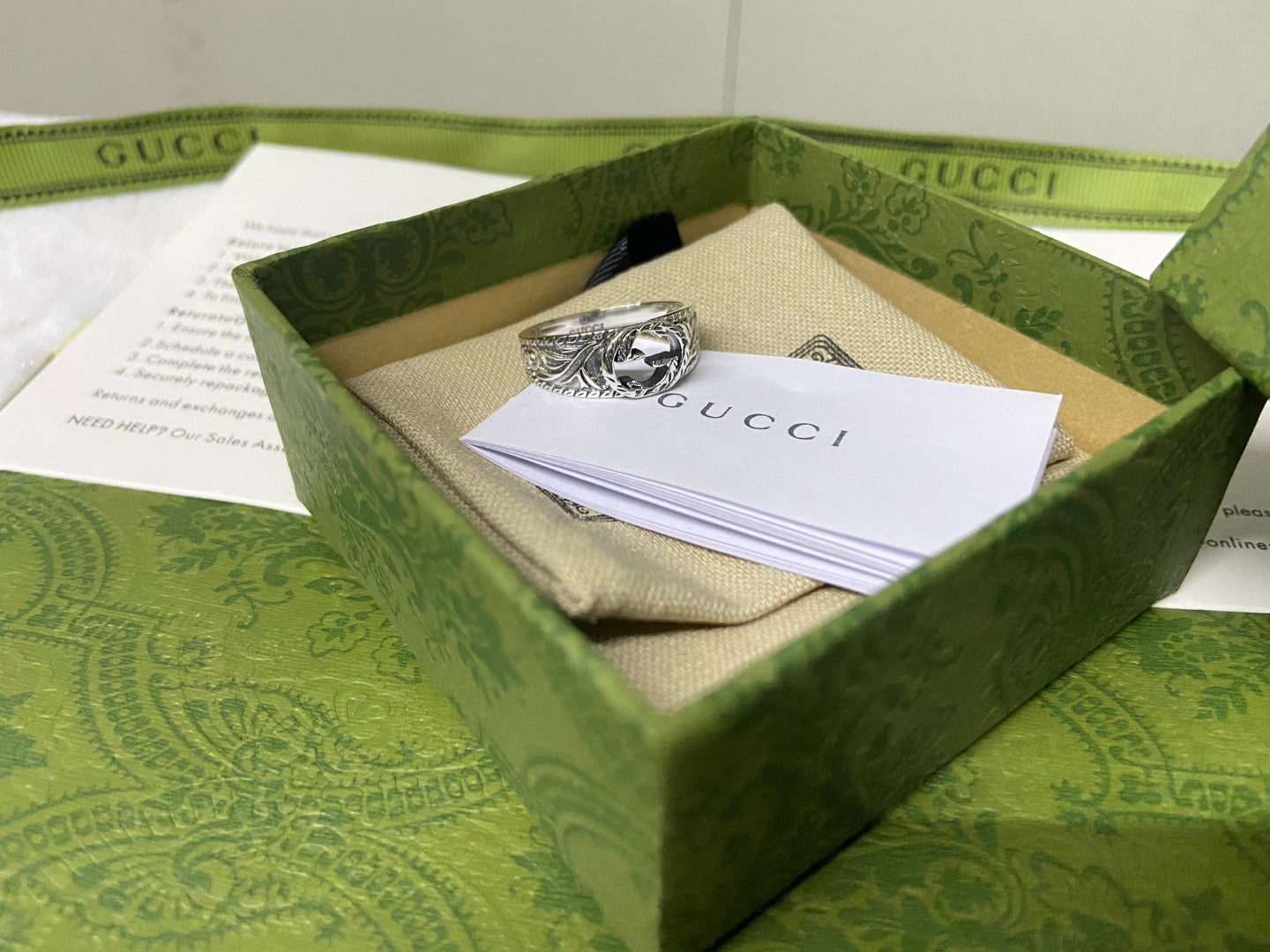 Double G Interlocking G Ring