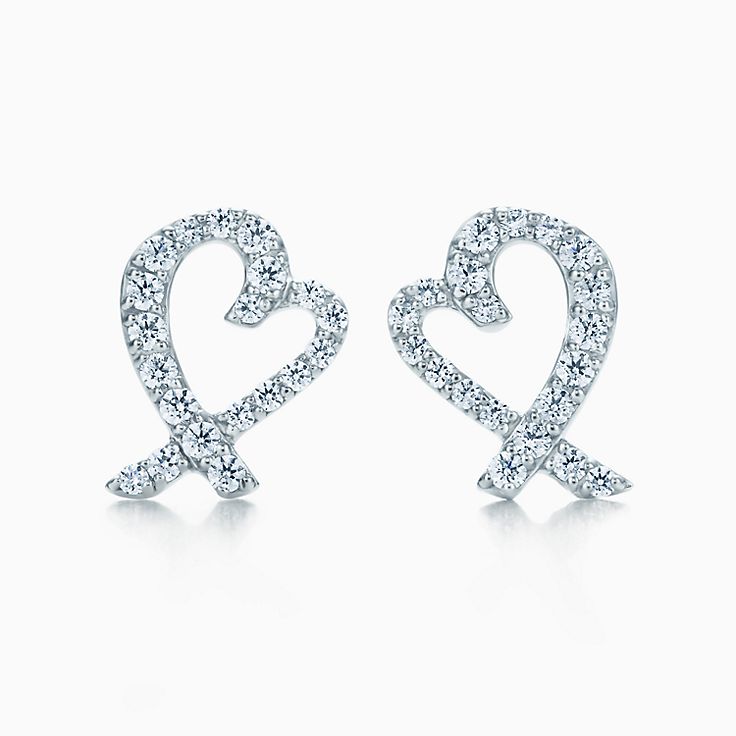 18K T Diamond Earrings