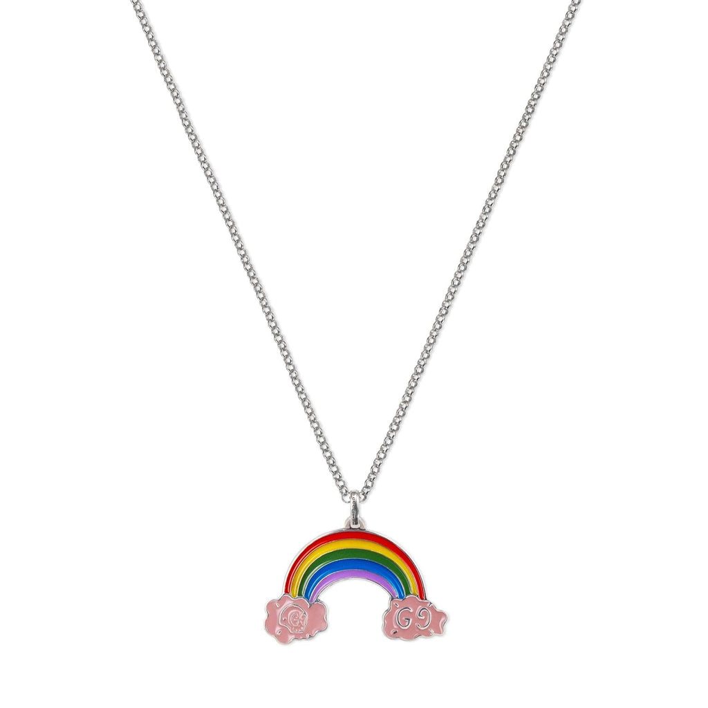 Double G Rainbow Pendant Necklace